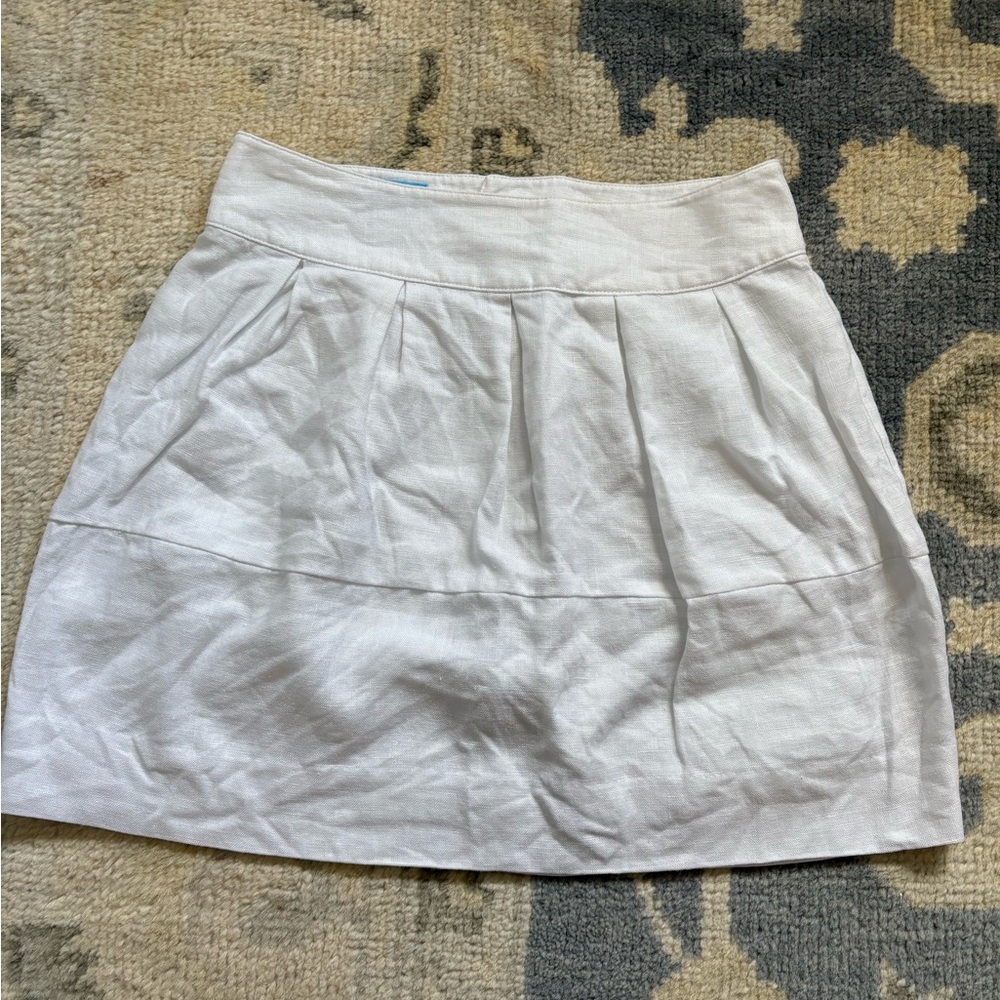Linen mini skirt